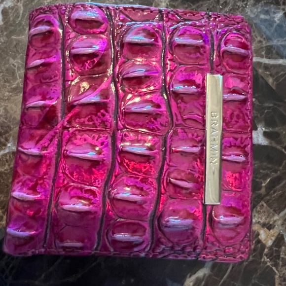 Brahmin Melbourne Jane Bifold Hot Pink Fuchsia - Picture 2 of 3